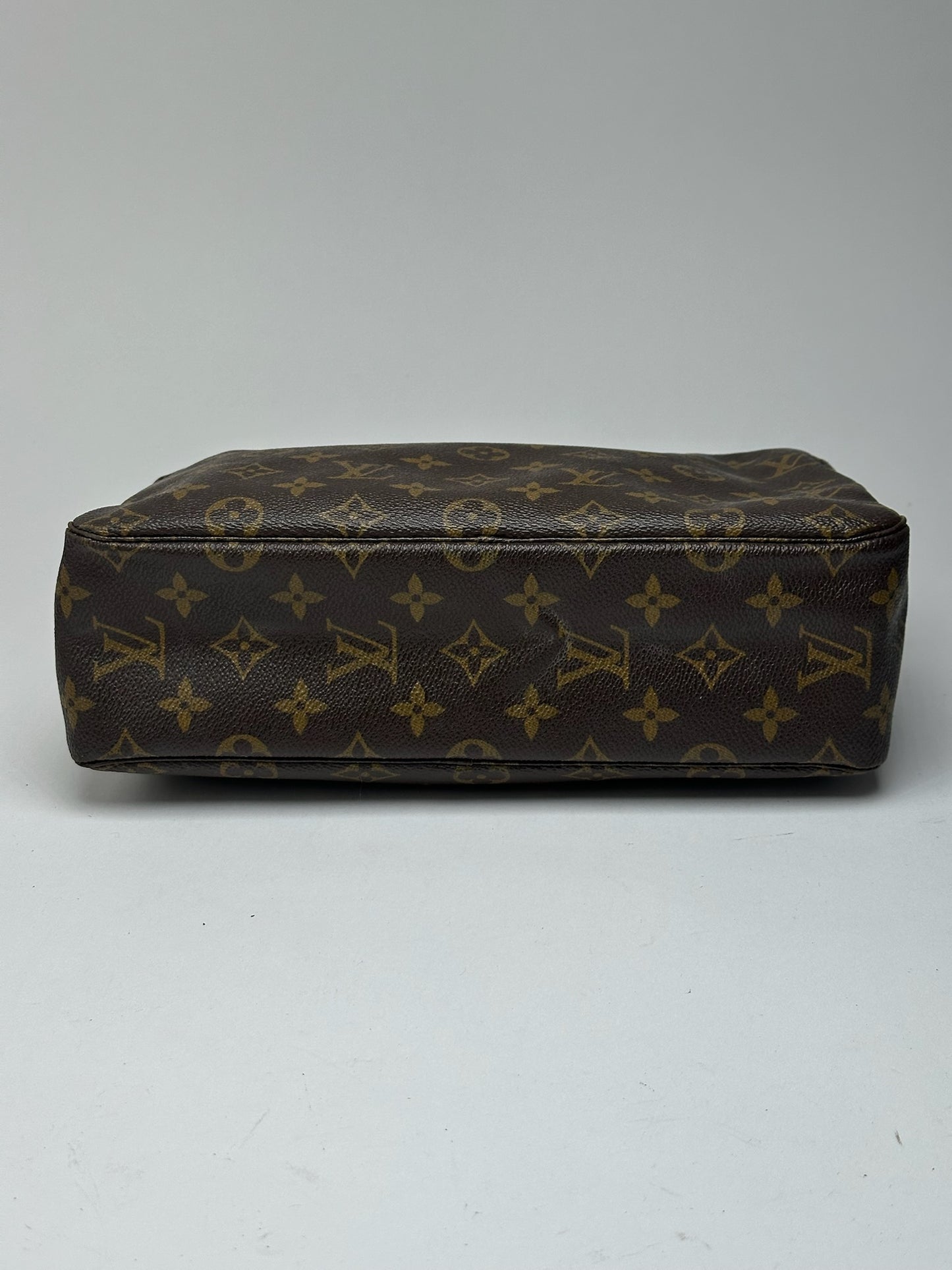Vintage Louis Vuitton Monogram Leather Clutch Brown