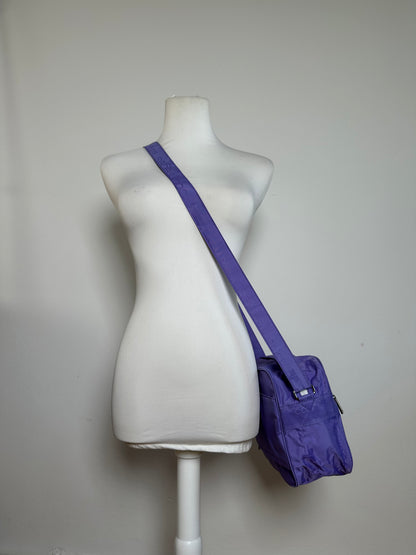 Vintage Courreges Multiway Monogram Polyester Bag Purple New With Tag