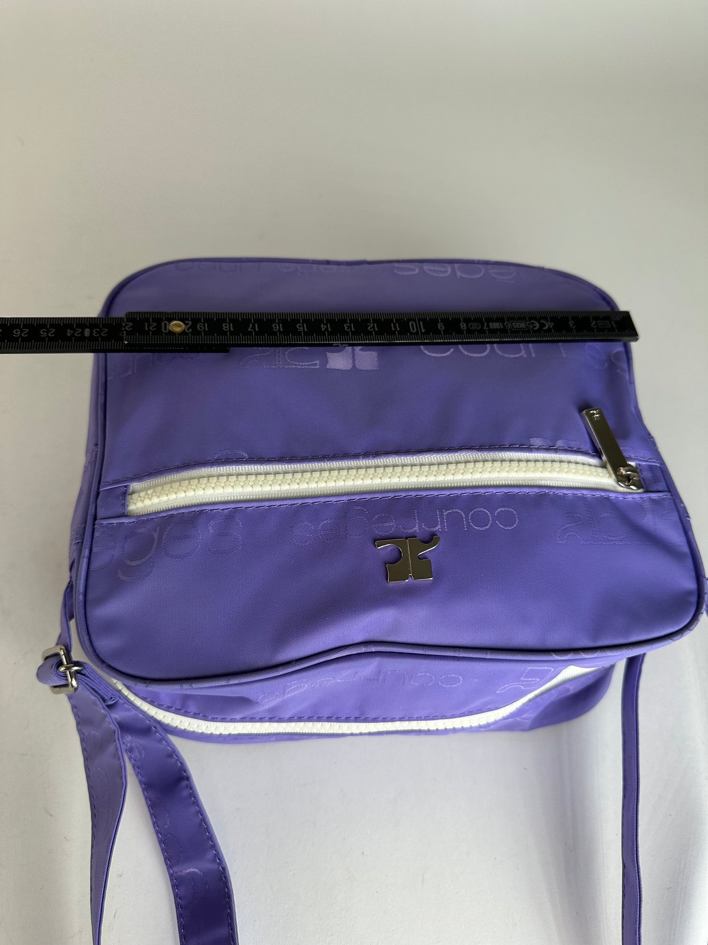 Vintage Courreges Multiway Monogram Polyester Bag Purple New With Tag