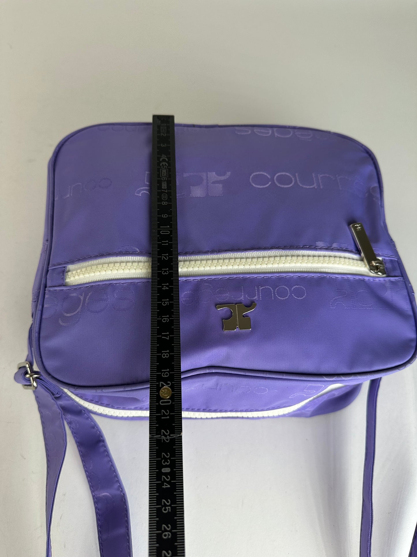 Vintage Courreges Multiway Monogram Polyester Bag Purple New With Tag