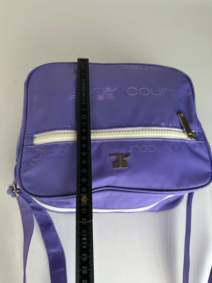 Vintage Courreges Multiway Monogram Polyester Bag Purple New With Tag