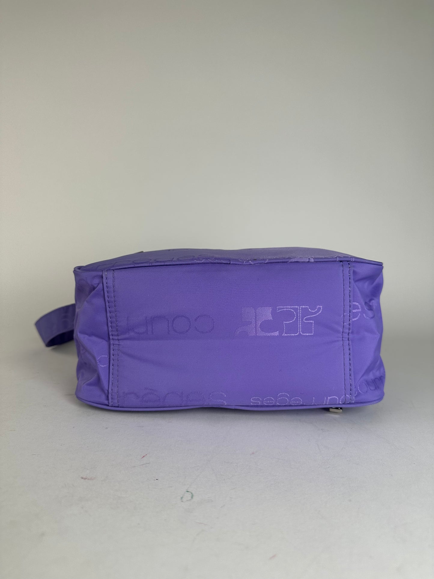 Vintage Courreges Multiway Monogram Polyester Bag Purple New With Tag