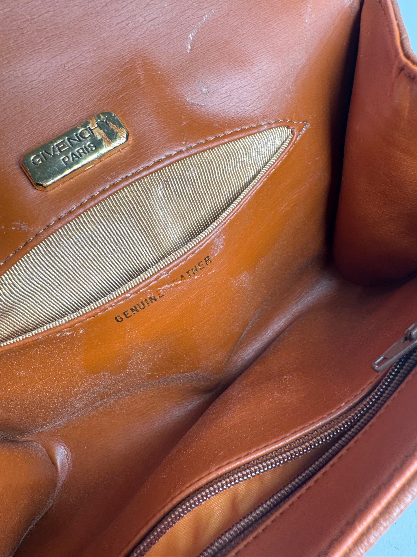 Sac vintage Givenchy 4G en cuir marron