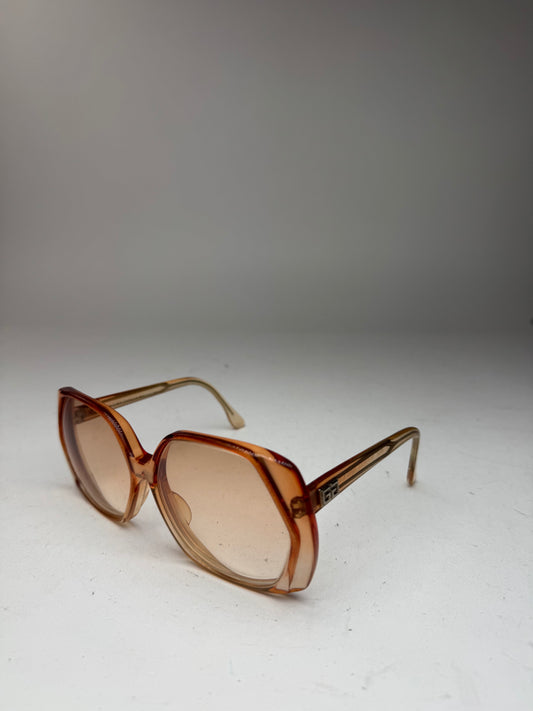 Vintage Givenchy Oversized Sunglasses brown orange