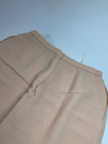 Vintage Givenchy Linen Skirt Beige Rose L/XL