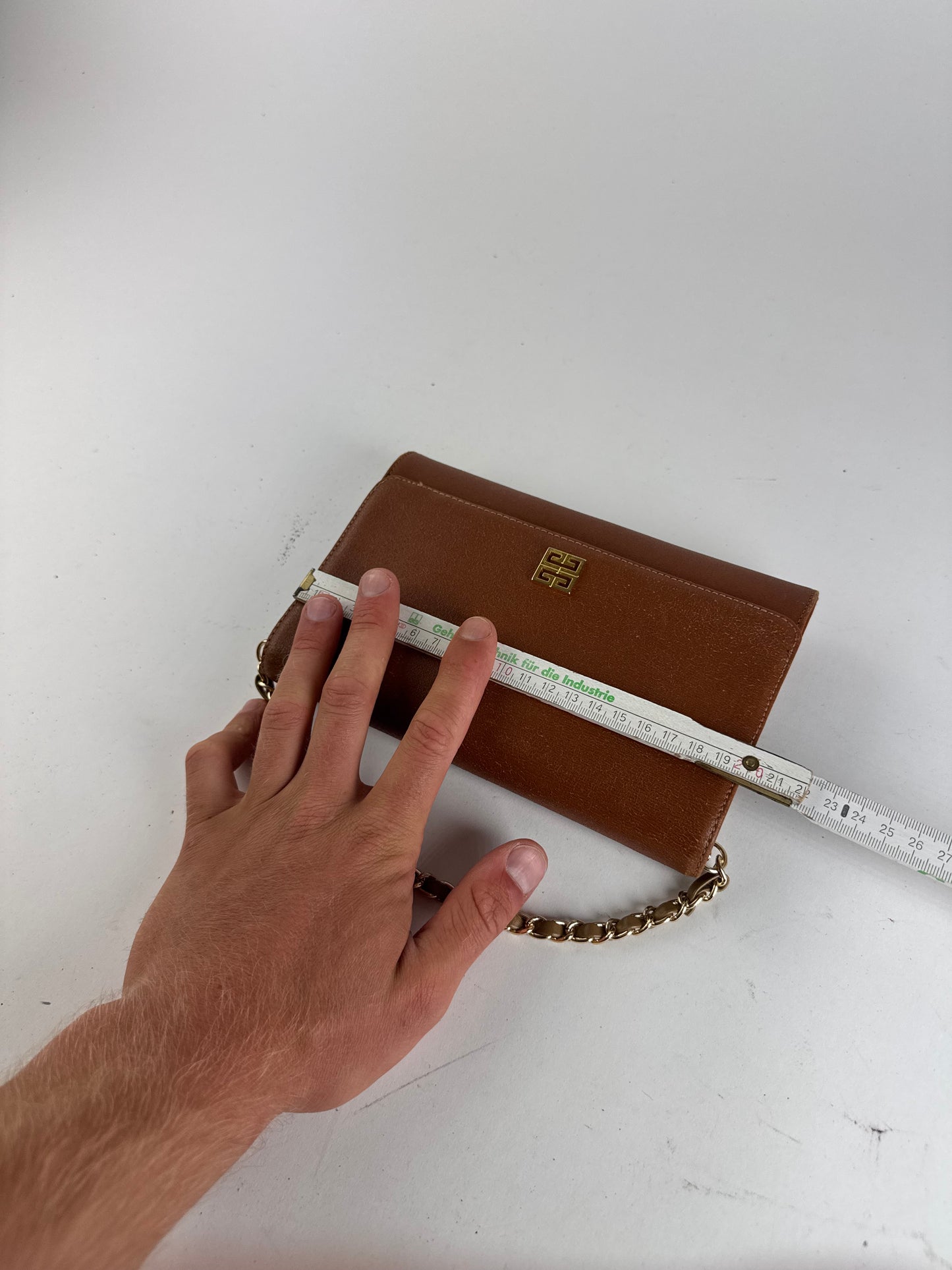 Sac vintage Givenchy 4G en cuir marron