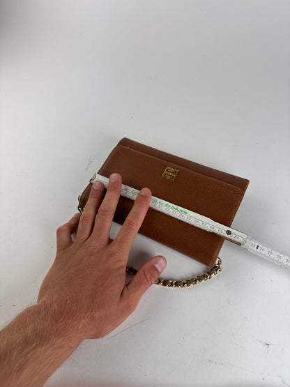 Sac vintage Givenchy 4G en cuir marron