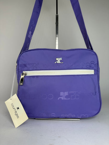 Vintage Courreges Multiway Monogram Polyester Bag Purple New With Tag