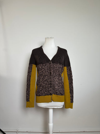 Vintage Etro Cardigan Brown Yellow M