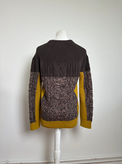 Vintage Etro Cardigan Brown Yellow M