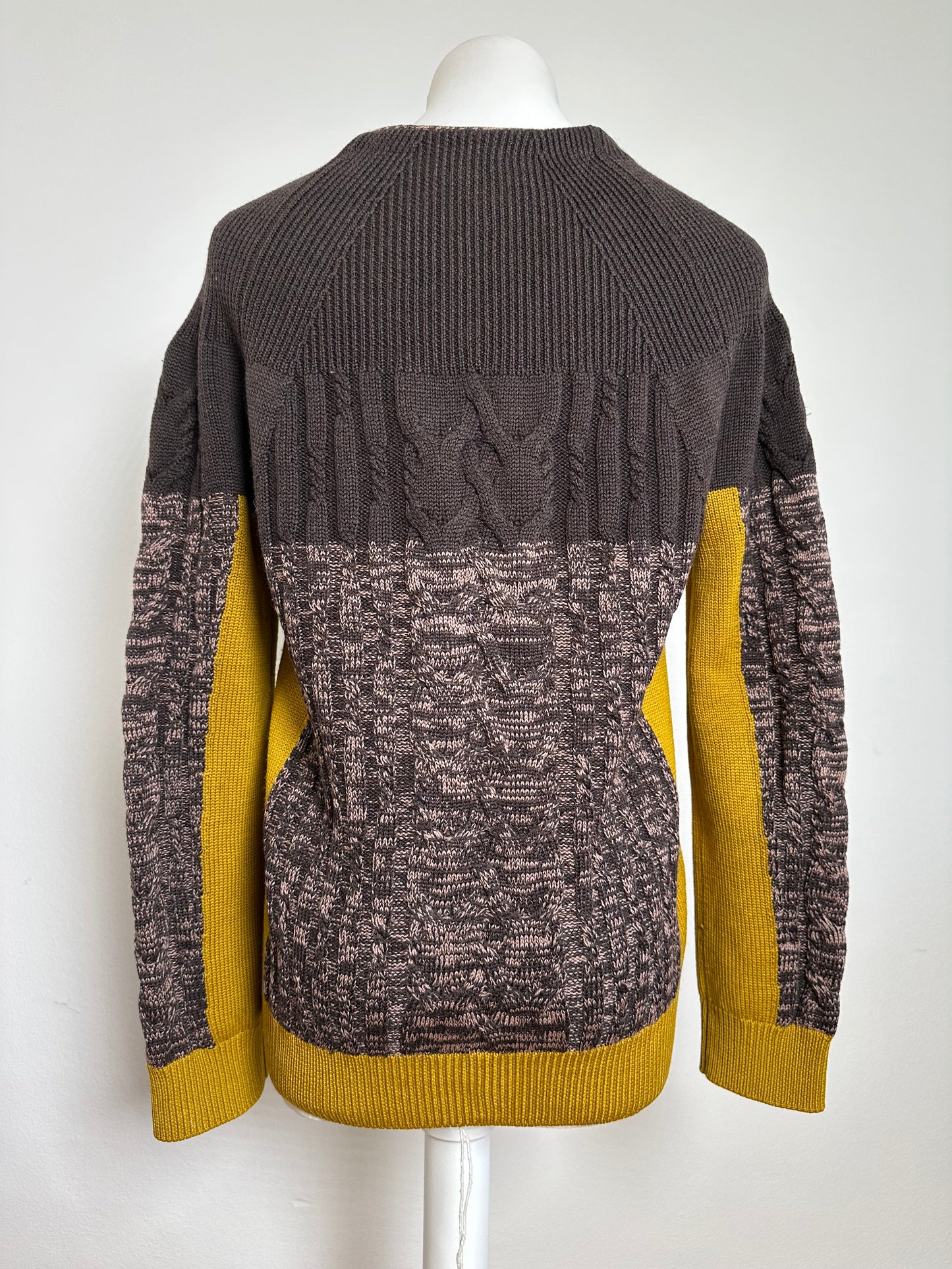Vintage Etro Cardigan Brown Yellow M