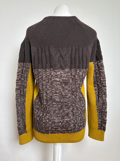 Vintage Etro Cardigan Brown Yellow M