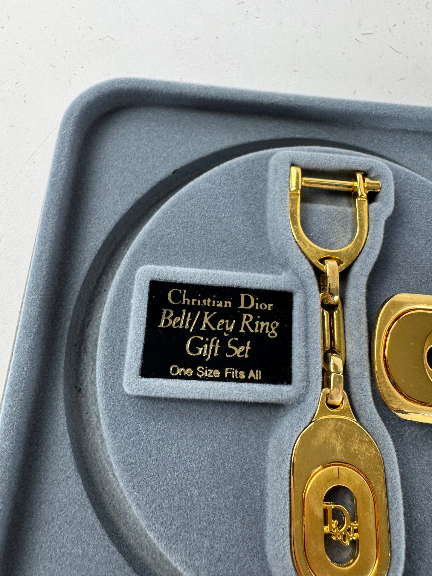 Vintage Dior Reversible Leather Belt Set Unisex