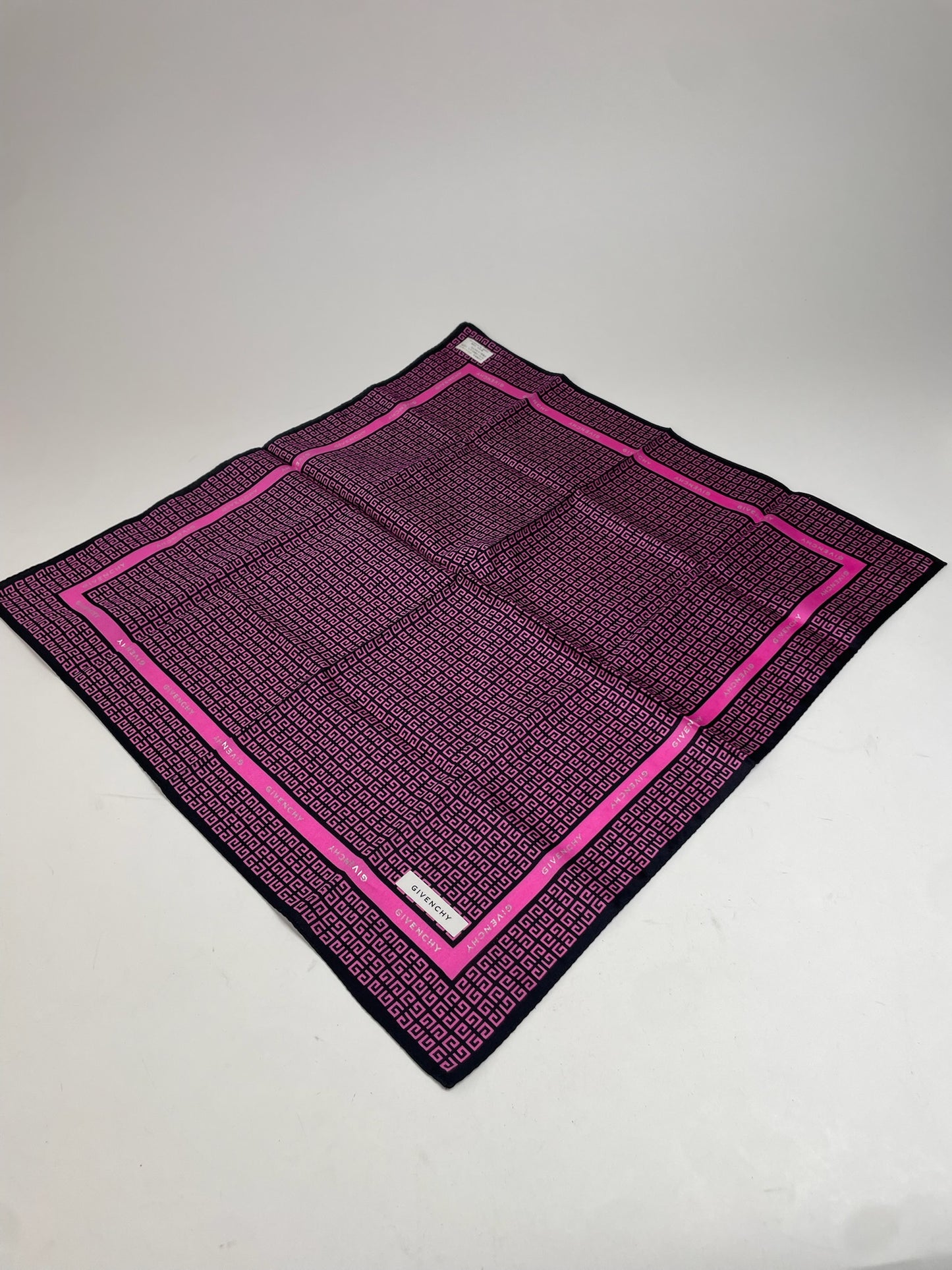 Vintage Givenchy Monogram Scarf Purple Black