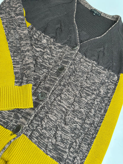Vintage Etro Cardigan Brown Yellow M