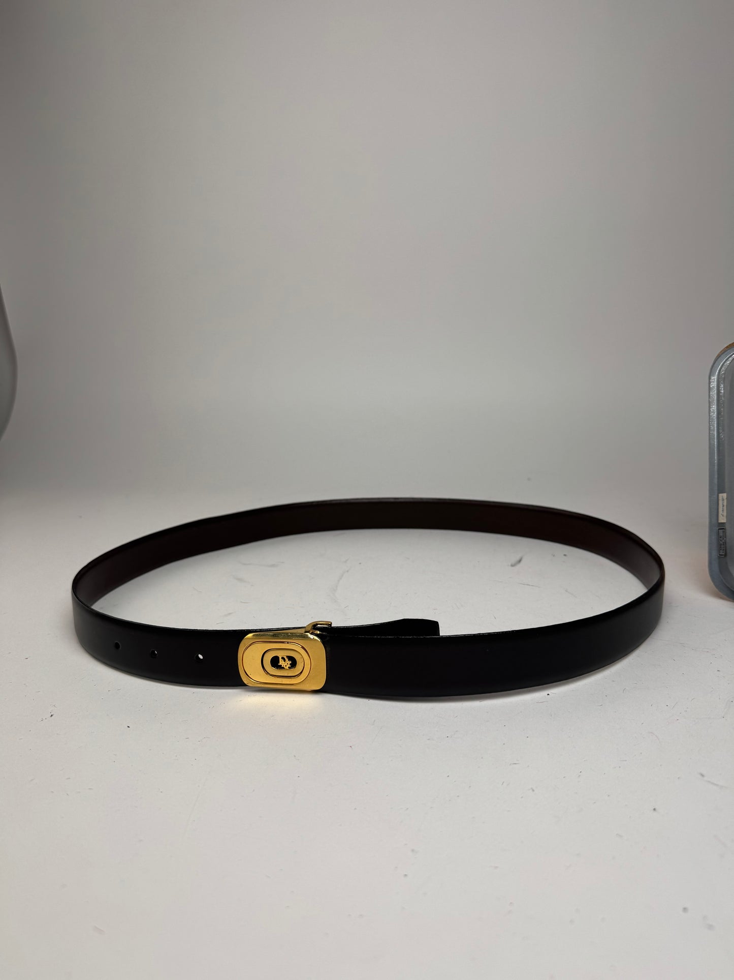Vintage Dior Reversible Leather Belt Set Unisex