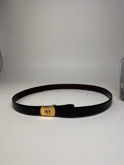 Vintage Dior Reversible Leather Belt Set Unisex