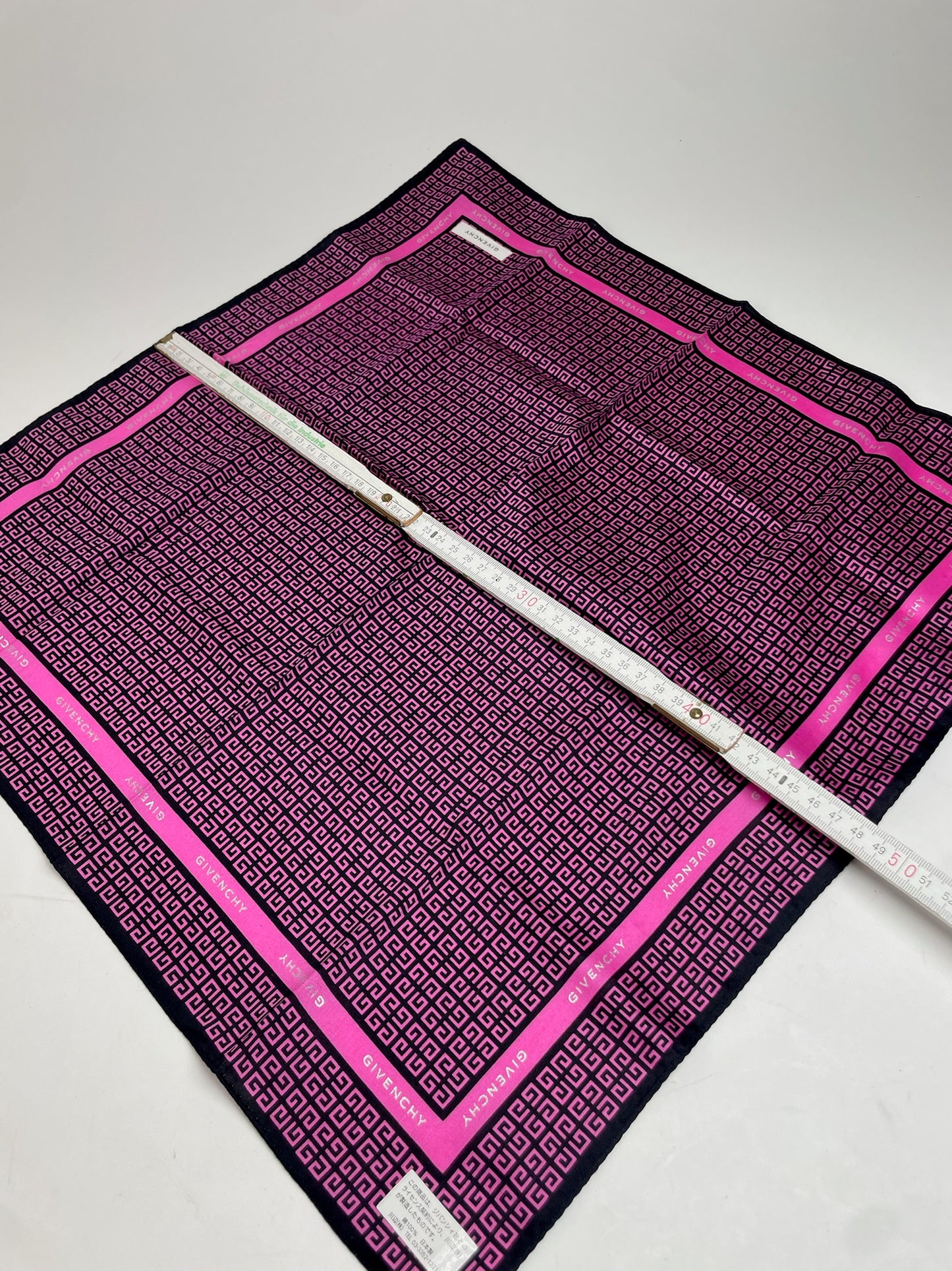 Vintage Givenchy Monogram Scarf Purple Black