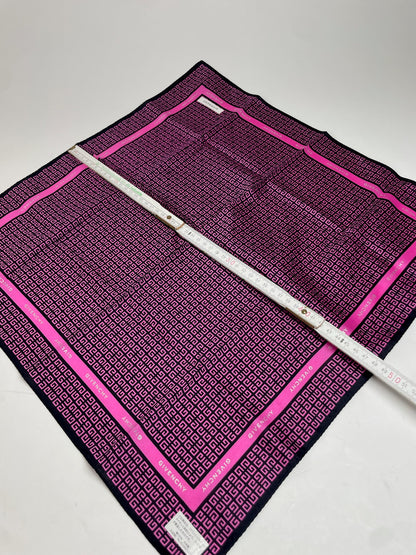 Vintage Givenchy Monogram Scarf Purple Black