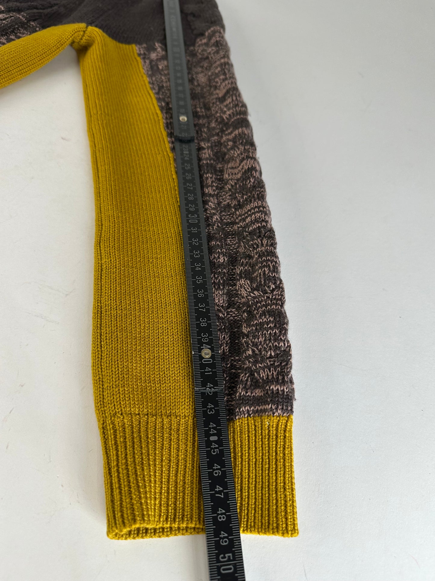 Vintage Etro Cardigan Brown Yellow M