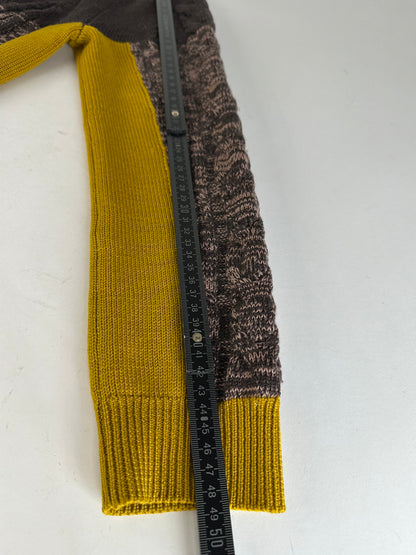 Vintage Etro Cardigan Brown Yellow M