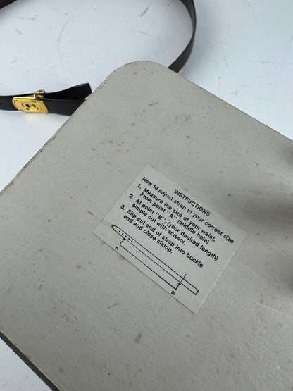 Vintage Dior Reversible Leather Belt Set Unisex