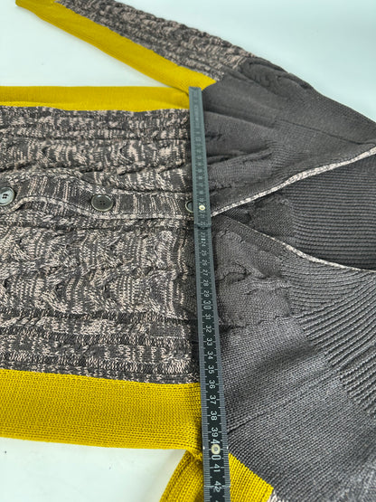 Vintage Etro Cardigan Brown Yellow M