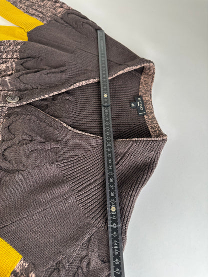 Vintage Etro Cardigan Brown Yellow M
