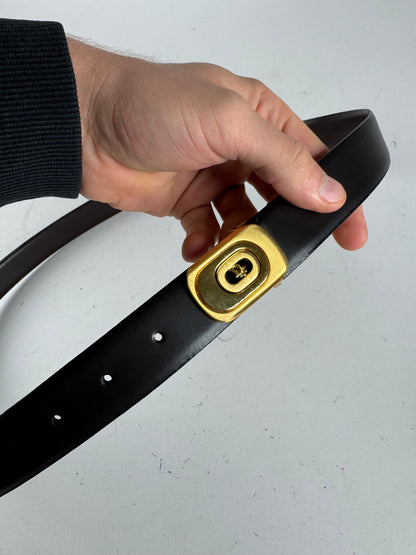 Vintage Dior Reversible Leather Belt Set Unisex