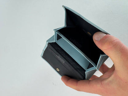 Vintage Gianni Versace Ostrich Leather Wallet light Blue