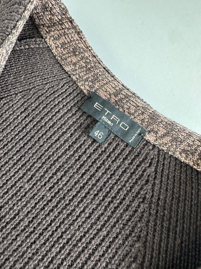 Vintage Etro Cardigan Brown Yellow M