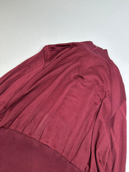 Vintage Dior Silk Turtleneck Sweater Y2K Burgundy