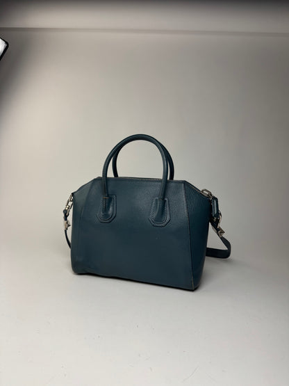 Sac vintage en cuir Givenchy Antigona bleu