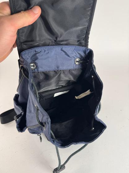 Vintage Courreges Polyester Backpack Navy Black
