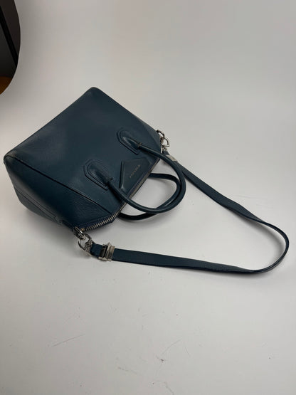 Sac vintage en cuir Givenchy Antigona bleu