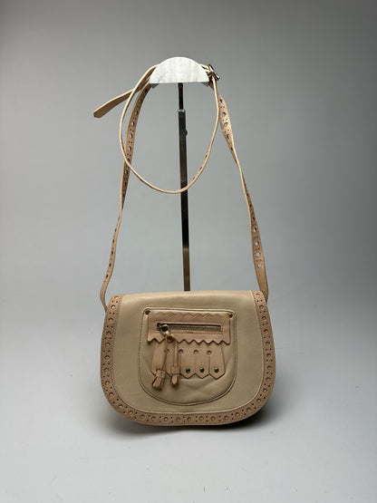 Sac vintage en cuir Chloé beige