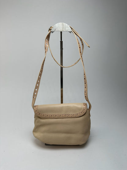 Sac vintage en cuir Chloé beige