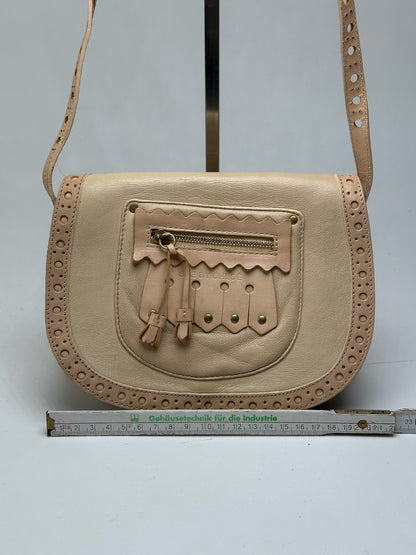Sac vintage en cuir Chloé beige