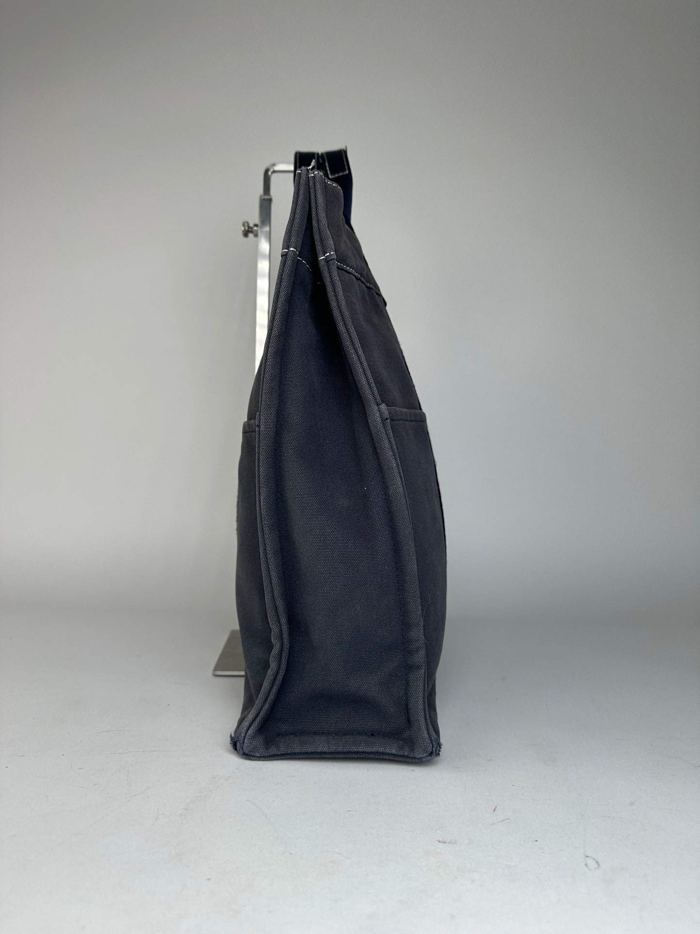 Vintage Hermes Canvas Tote Bag Navy