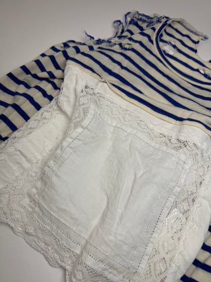 Vintage Comme Des Garcos Avantgarde Striped Top Navy White M