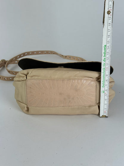 Sac vintage en cuir Chloé beige