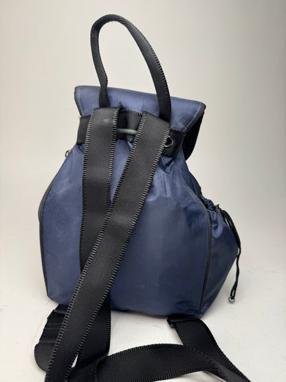 Vintage Courreges Polyester Backpack Navy Black