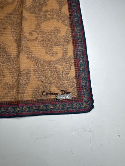 Vintage Dior Scarf Brown