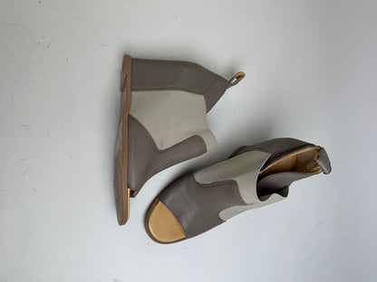 Vintage Madison Leather Heeled Sandals Beige Brown EU38