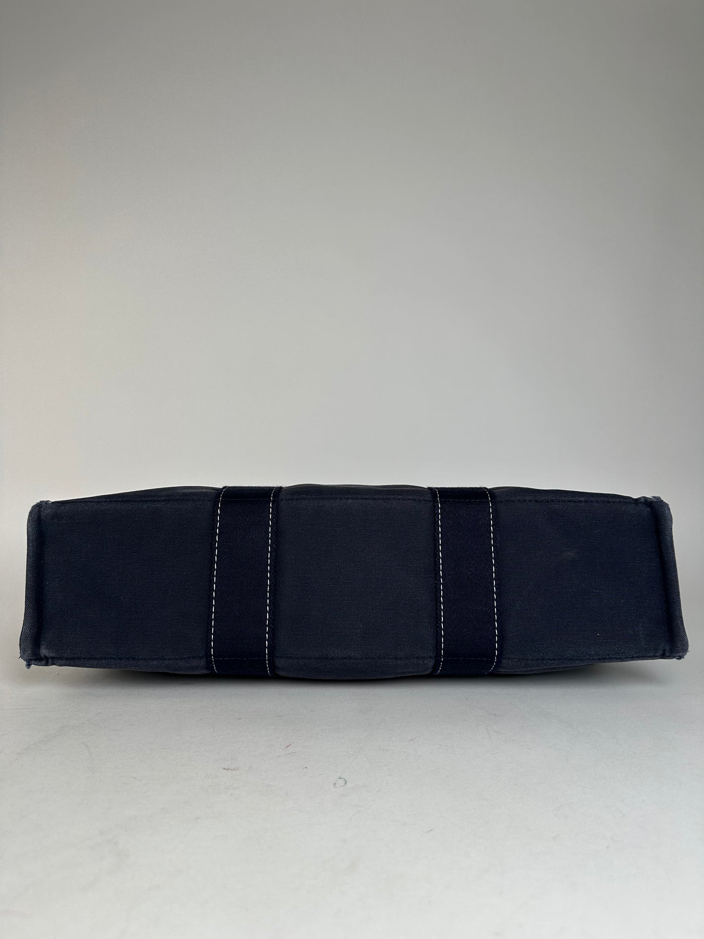 Vintage Hermes Canvas Tote Bag Navy
