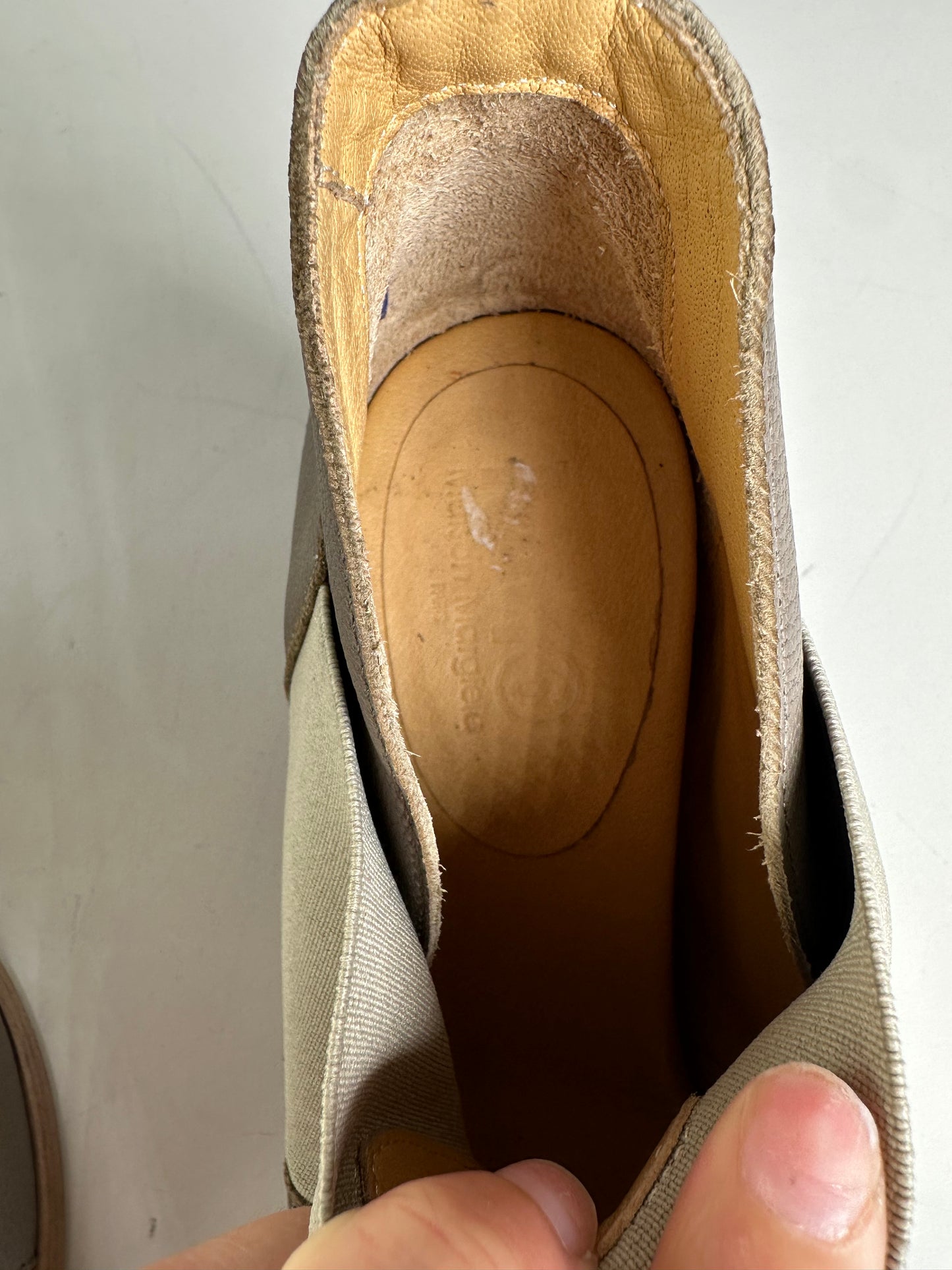 Vintage Madison Leather Heeled Sandals Beige Brown EU38