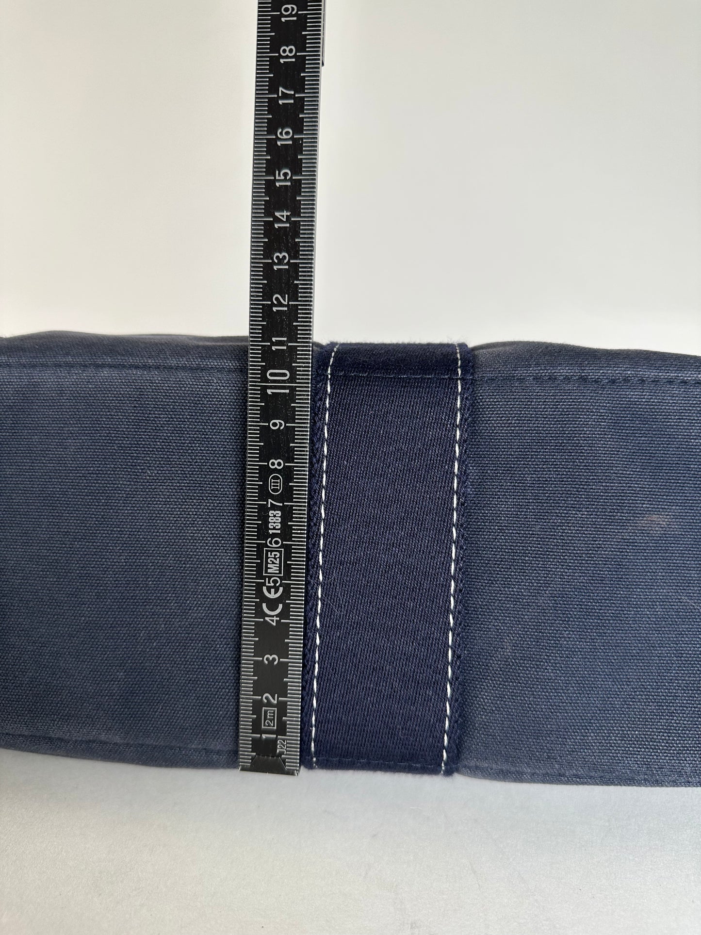 Vintage Hermes Canvas Tote Bag Navy