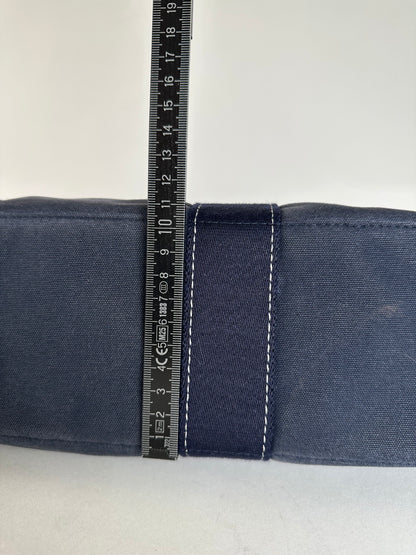 Vintage Hermes Canvas Tote Bag Navy
