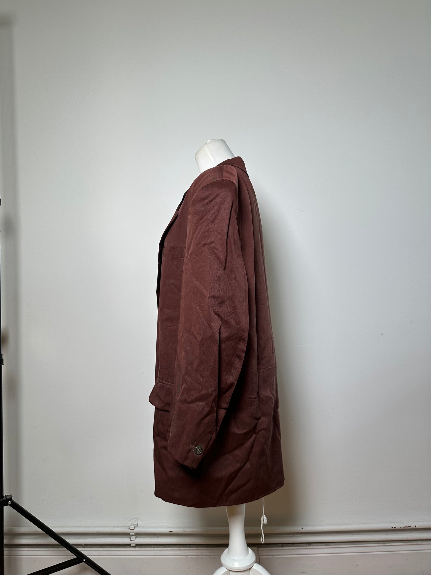Vintage Dior Men's Blazer Burgundy Silver Buttons M