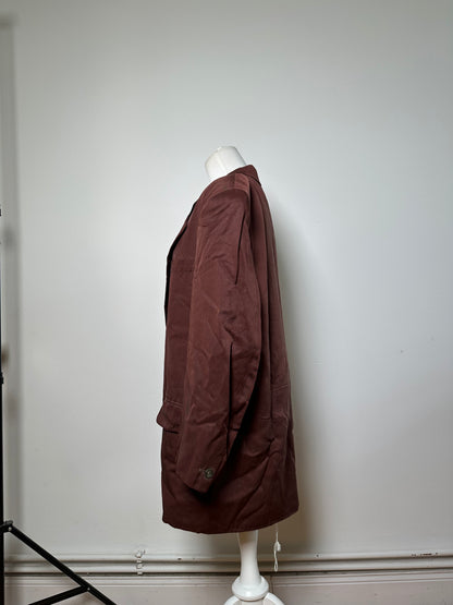 Vintage Dior Men's Blazer Burgundy Silver Buttons M